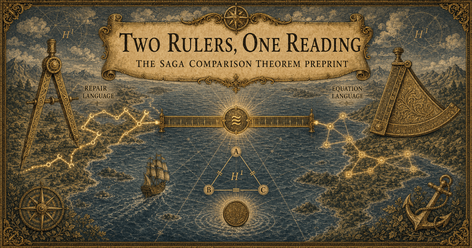 The SAGA Comparison Theorem Preprint Is Out: Two Rulers, One Reading